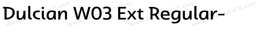 Dulcian W03 Ext Regular字体转换